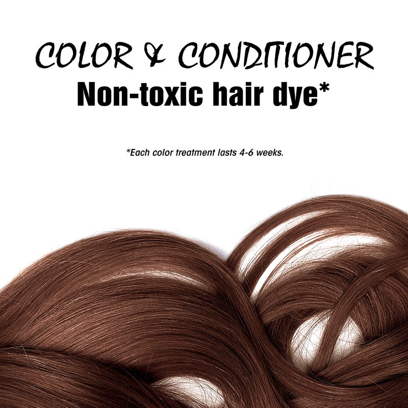 Light Mountain Henna Hair Color & Conditioner, Chestnut, Organic Henna Leaf Powder, Chemical-Free Semi-Permanent Hair Dye for Men & Women, 16 Oz - Image 3